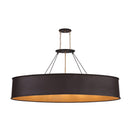 Seven Light Linear Pendant<br /><span style="color:#4AB0CE;">Entrega: 3-4 semanas en USA</span><br /><span style="color:#4AB0CE;font-size:60%;">PREGUNTE POR ENTREGA EN PANAMA</span><br />Collection: Cannery<br />Finish: Dark Bronze / French Gold