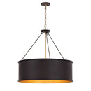 Five Light Pendant<br /><span style="color:#4AB0CE;">Entrega: 4-10 dias en USA</span><br /><span style="color:#4AB0CE;font-size:60%;">PREGUNTE POR ENTREGA EN PANAMA</span><br />Collection: Cannery<br />Finish: Dark Bronze / French Gold
