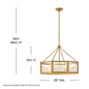 Fredrick Ramond - FR41534LCB - LED Chandelier - Veleta - Lacquered Brass