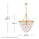 Fredrick Ramond - FR41595DA - LED Chandelier - Myra - Distressed Brass