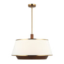 Six Light Pendant<br /><span style="color:#4AB0CE;">Entrega: 4-10 dias en USA</span><br /><span style="color:#4AB0CE;font-size:60%;">PREGUNTE POR ENTREGA EN PANAMA</span><br />Collection: Desert Flyer<br />Finish: Satin Brass/Medium Walnut