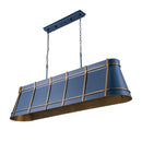 Six Light Linear Pendant<br /><span style="color:#4AB0CE;">Entrega: 2-3 semanas en USA</span><br /><span style="color:#4AB0CE;font-size:60%;">PREGUNTE POR ENTREGA EN PANAMA</span><br />Collection: Brasserie<br />Finish: French Blue/Heritage Bronze