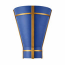 One Light Wall Sconce<br /><span style="color:#4AB0CE;">Entrega: 5-6 semanas en USA</span><br /><span style="color:#4AB0CE;font-size:60%;">PREGUNTE POR ENTREGA EN PANAMA</span><br />Collection: Brasserie<br />Finish: French Blue/Heritage Bronze