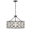 Six Light Pendant<br /><span style="color:#4AB0CE;">Entrega: 4-10 dias en USA</span><br /><span style="color:#4AB0CE;font-size:60%;">PREGUNTE POR ENTREGA EN PANAMA</span><br />Collection: Oval Office<br />Finish: Ironclad