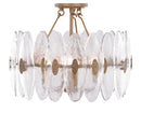 Four Light Semi-Flush Mount<br /><span style="color:#4AB0CE;">Entrega: 14-15 semanas en USA</span><br /><span style="color:#4AB0CE;font-size:60%;">PREGUNTE POR ENTREGA EN PANAMA</span><br />Collection: Aurora<br />Finish: Havana Gold