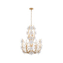 Nine Light Chandelier<br /><span style="color:#4AB0CE;">Entrega: 4-10 dias en USA</span><br /><span style="color:#4AB0CE;font-size:60%;">PREGUNTE POR ENTREGA EN PANAMA</span><br />Collection: Petal Court<br />Finish: French Gold