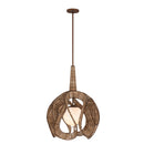 One Light Pendant<br /><span style="color:#4AB0CE;">Entrega: 3-4 semanas en USA</span><br /><span style="color:#4AB0CE;font-size:60%;">PREGUNTE POR ENTREGA EN PANAMA</span><br />Collection: Swaylo<br />Finish: Hammered Ore