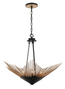 Six Light Pendant<br /><span style="color:#4AB0CE;">Entrega: 3-4 semanas en USA</span><br /><span style="color:#4AB0CE;font-size:60%;">PREGUNTE POR ENTREGA EN PANAMA</span><br />Collection: Aristocrat<br />Finish: Dark Bronze / French Gold
