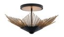 Four Light Semi-Flush Mount<br /><span style="color:#4AB0CE;">Entrega: 3-4 semanas en USA</span><br /><span style="color:#4AB0CE;font-size:60%;">PREGUNTE POR ENTREGA EN PANAMA</span><br />Collection: Aristocrat<br />Finish: Dark Bronze / French Gold
