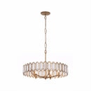 Five Light Pendant<br /><span style="color:#4AB0CE;">Entrega: 5-6 semanas en USA</span><br /><span style="color:#4AB0CE;font-size:60%;">PREGUNTE POR ENTREGA EN PANAMA</span><br />Collection: Drama Club<br />Finish: Brass Kisser