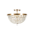 Three Light Semi-Flush Mount<br /><span style="color:#4AB0CE;">Entrega: 5-6 semanas en USA</span><br /><span style="color:#4AB0CE;font-size:60%;">PREGUNTE POR ENTREGA EN PANAMA</span><br />Collection: Crystal Baller<br />Finish: Antique Bronze