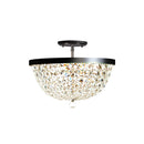 Three Light Semi-Flush Mount<br /><span style="color:#4AB0CE;">Entrega: 5-6 semanas en USA</span><br /><span style="color:#4AB0CE;font-size:60%;">PREGUNTE POR ENTREGA EN PANAMA</span><br />Collection: Crystal Baller<br />Finish: Heritage Black