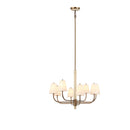 Eight Light Chandelier<br /><span style="color:#4AB0CE;">Entrega: 3-4 semanas en USA</span><br /><span style="color:#4AB0CE;font-size:60%;">PREGUNTE POR ENTREGA EN PANAMA</span><br />Collection: Rockford<br />Finish: Brontourage/Travartine