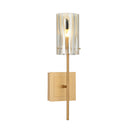 One Light Wall Sconce<br /><span style="color:#4AB0CE;">Entrega: 2-3 semanas en USA</span><br /><span style="color:#4AB0CE;font-size:60%;">PREGUNTE POR ENTREGA EN PANAMA</span><br />Collection: Chroman Empire<br />Finish: Satin Gold