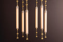 LED Chandelier<br /><span style="color:#4AB0CE;">Entrega: 4-10 dias en USA</span><br /><span style="color:#4AB0CE;font-size:60%;">PREGUNTE POR ENTREGA EN PANAMA</span><br />Collection: Parigi<br />Finish: Vintage Brass