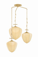 Three Light Chandelier<br /><span style="color:#4AB0CE;">Entrega: 9-10 semanas en USA</span><br /><span style="color:#4AB0CE;font-size:60%;">PREGUNTE POR ENTREGA EN PANAMA</span><br />Collection: Hoshi<br />Finish: Vintage Brass
