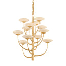 LED Chandelier<br /><span style="color:#4AB0CE;">Entrega: 4-10 dias en USA</span><br /><span style="color:#4AB0CE;font-size:60%;">PREGUNTE POR ENTREGA EN PANAMA</span><br />Collection: Pluro<br />Finish: Vintage Gold Leaf