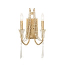 Two Light Wall Sconce<br /><span style="color:#4AB0CE;">Entrega: 3-4 semanas en USA</span><br /><span style="color:#4AB0CE;font-size:60%;">PREGUNTE POR ENTREGA EN PANAMA</span><br />Collection: Barcelona<br />Finish: Brass Kisser
