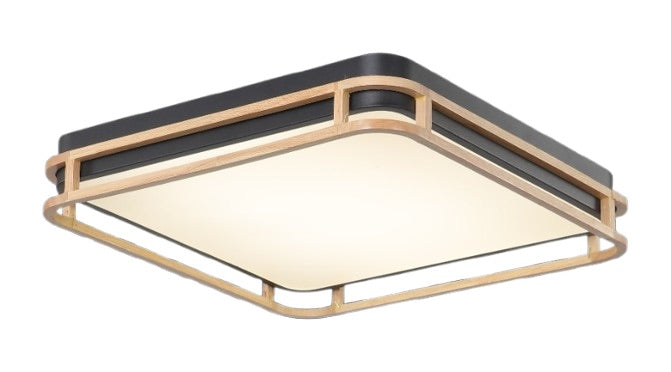 LÁMPARA DE TECHO TIPO PLAFON LED 38W, INTERRUPTOR PARA AJUSTE DE TONALIDAD DE LUZ CCT 30K, 40K,60K, 110-240V, 50-60HZ, GRADO DE PROTECCION IP20, ACABADO NEGRO.