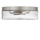 Two Light Flush Mount<br /><span style="color:#4AB0CE;">Entrega: 4-10 dias en USA</span><br /><span style="color:#4AB0CE;font-size:60%;">PREGUNTE POR ENTREGA EN PANAMA</span><br />Collection: Rhett<br />Finish: Brushed Nickel