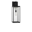 One Light Lantern<br /><span style="color:#4AB0CE;">Entrega: 5-6 semanas en USA</span><br /><span style="color:#4AB0CE;font-size:60%;">PREGUNTE POR ENTREGA EN PANAMA</span><br />Collection: Rox<br />Finish: Textured Black