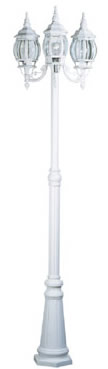 Artcraft Canada - AC8099WH - Three Light Outdoor Post Mount - Classico - White
