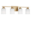 Four Light Bath<br /><span style="color:#4AB0CE;">Entrega: 4-10 dias en USA</span><br /><span style="color:#4AB0CE;font-size:60%;">PREGUNTE POR ENTREGA EN PANAMA</span><br />Collection: Vinton<br />Finish: Satin Brass