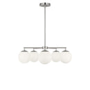 Five Light Chandelier<br /><span style="color:#4AB0CE;">Entrega: 4-10 dias en USA</span><br /><span style="color:#4AB0CE;font-size:60%;">PREGUNTE POR ENTREGA EN PANAMA</span><br />Collection: Nube<br />Finish: Brushed Nickel