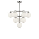 Ten Light Chandelier<br /><span style="color:#4AB0CE;">Entrega: 4-10 dias en USA</span><br /><span style="color:#4AB0CE;font-size:60%;">PREGUNTE POR ENTREGA EN PANAMA</span><br />Collection: Nube<br />Finish: Brushed Nickel