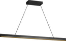 Linear Chandelier<br /><span style="color:#4AB0CE;">Entrega: 4-10 dias en USA</span><br /><span style="color:#4AB0CE;font-size:60%;">PREGUNTE POR ENTREGA EN PANAMA</span><br />Collection: Aro<br />Finish: Midnight Black