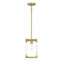 One Light Mini Pendant<br /><span style="color:#4AB0CE;">Entrega: 4-10 dias en USA</span><br /><span style="color:#4AB0CE;font-size:60%;">PREGUNTE POR ENTREGA EN PANAMA</span><br />Collection: Oro District<br />Finish: Soft Brass