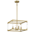 Four Light Pendant<br /><span style="color:#4AB0CE;">Entrega: 4-10 dias en USA</span><br /><span style="color:#4AB0CE;font-size:60%;">PREGUNTE POR ENTREGA EN PANAMA</span><br />Collection: Oro District<br />Finish: Soft Brass