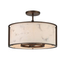 Four Light Semi Flush Mount<br /><span style="color:#4AB0CE;">Entrega: 4-10 dias en USA</span><br /><span style="color:#4AB0CE;font-size:60%;">PREGUNTE POR ENTREGA EN PANAMA</span><br />Collection: Buchanan<br />Finish: Hellenic Bronze