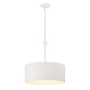 Three Light Pendant<br /><span style="color:#4AB0CE;">Entrega: 4-10 dias en USA</span><br /><span style="color:#4AB0CE;font-size:60%;">PREGUNTE POR ENTREGA EN PANAMA</span><br />Collection: Lodelle<br />Finish: Sand White