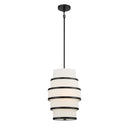 Three Light Pendant<br /><span style="color:#4AB0CE;">Entrega: 4-10 dias en USA</span><br /><span style="color:#4AB0CE;font-size:60%;">PREGUNTE POR ENTREGA EN PANAMA</span><br />Collection: Cascade<br />Finish: Coal