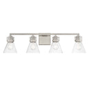 Four Light Bath<br /><span style="color:#4AB0CE;">Entrega: 4-10 dias en USA</span><br /><span style="color:#4AB0CE;font-size:60%;">PREGUNTE POR ENTREGA EN PANAMA</span><br />Collection: Chatham Square<br />Finish: Brushed Nickel