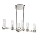 Six Light Island Pendant<br /><span style="color:#4AB0CE;">Entrega: 4-10 dias en USA</span><br /><span style="color:#4AB0CE;font-size:60%;">PREGUNTE POR ENTREGA EN PANAMA</span><br />Collection: Vernon Place<br />Finish: Chrome
