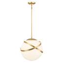 One Light Mini Pendant<br /><span style="color:#4AB0CE;">Entrega: 4-10 dias en USA</span><br /><span style="color:#4AB0CE;font-size:60%;">PREGUNTE POR ENTREGA EN PANAMA</span><br />Collection: Batignolles<br />Finish: Spring Gold Leaf
