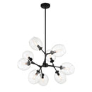 Nine Light Chandelier<br /><span style="color:#4AB0CE;">Entrega: 4-10 dias en USA</span><br /><span style="color:#4AB0CE;font-size:60%;">PREGUNTE POR ENTREGA EN PANAMA</span><br />Collection: Nexpo<br />Finish: Coal Black