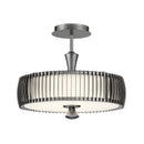 LED Semi-Flush Mount<br /><span style="color:#4AB0CE;">Entrega: 4-10 dias en USA</span><br /><span style="color:#4AB0CE;font-size:60%;">PREGUNTE POR ENTREGA EN PANAMA</span><br />Collection: Night Moves<br />Finish: Pewter