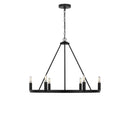 Six Light Chandelier<br /><span style="color:#4AB0CE;">Entrega: 4-10 dias en USA</span><br /><span style="color:#4AB0CE;font-size:60%;">PREGUNTE POR ENTREGA EN PANAMA</span><br />Collection: Mirla<br />Finish: Midnight Black