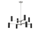 Eight Light Chandelier<br /><span style="color:#4AB0CE;">Entrega: 4-10 dias en USA</span><br /><span style="color:#4AB0CE;font-size:60%;">PREGUNTE POR ENTREGA EN PANAMA</span><br />Collection: Zentro<br />Finish: Brushed Nickel