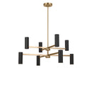 Eight Light Chandelier<br /><span style="color:#4AB0CE;">Entrega: 4-10 dias en USA</span><br /><span style="color:#4AB0CE;font-size:60%;">PREGUNTE POR ENTREGA EN PANAMA</span><br />Collection: Zentro<br />Finish: Satin Brass