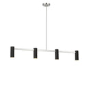 Four Light Linear Chandelier<br /><span style="color:#4AB0CE;">Entrega: 4-10 dias en USA</span><br /><span style="color:#4AB0CE;font-size:60%;">PREGUNTE POR ENTREGA EN PANAMA</span><br />Collection: Zentro<br />Finish: Brushed Nickel