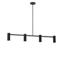 Four Light Linear Chandelier<br /><span style="color:#4AB0CE;">Entrega: 4-10 dias en USA</span><br /><span style="color:#4AB0CE;font-size:60%;">PREGUNTE POR ENTREGA EN PANAMA</span><br />Collection: Zentro<br />Finish: Midnight Black