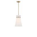 One Light Pendant<br /><span style="color:#4AB0CE;">Entrega: 10-11 semanas en USA</span><br /><span style="color:#4AB0CE;font-size:60%;">PREGUNTE POR ENTREGA EN PANAMA</span><br />Collection: Fynn<br />Finish: Satin Brass