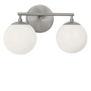 Two Light Vanity<br /><span style="color:#4AB0CE;">Entrega: 21-22 semanas en USA</span><br /><span style="color:#4AB0CE;font-size:60%;">PREGUNTE POR ENTREGA EN PANAMA</span><br />Collection: Nube<br />Finish: Brushed Nickel