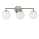 Three Light Vanity<br /><span style="color:#4AB0CE;">Entrega: 4-10 dias en USA</span><br /><span style="color:#4AB0CE;font-size:60%;">PREGUNTE POR ENTREGA EN PANAMA</span><br />Collection: Nube<br />Finish: Brushed Nickel