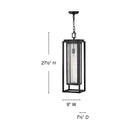 Hinkley - 1006BK - LED Hanging Lantern - Republic - Black