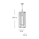 Hinkley - 1006SI - LED Hanging Lantern - Republic - Satin Nickel